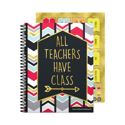 Teacher Planner, Weekly/Monthly, Two-Page Spread (Seven Classes), 11 x 8.5, Multicolor Cover, 2022-20231
