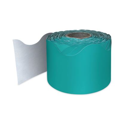 Rolled Scalloped Borders, 2.25" x 65 ft, Teal1