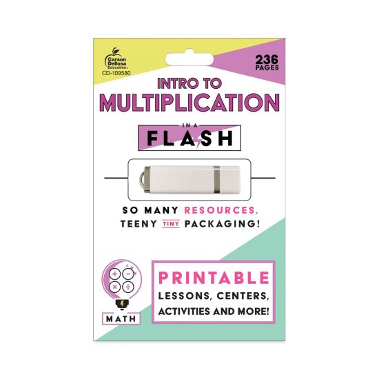 In a Flash USB, Intro to Multiplication, Ages 7-9, 236 Pages1