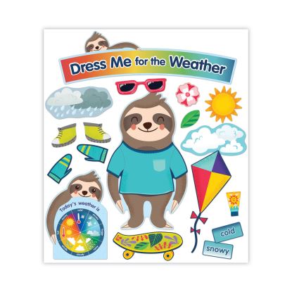Curriculum Bulletin Board Set, Dress Me for the Weather, 54 Pieces1