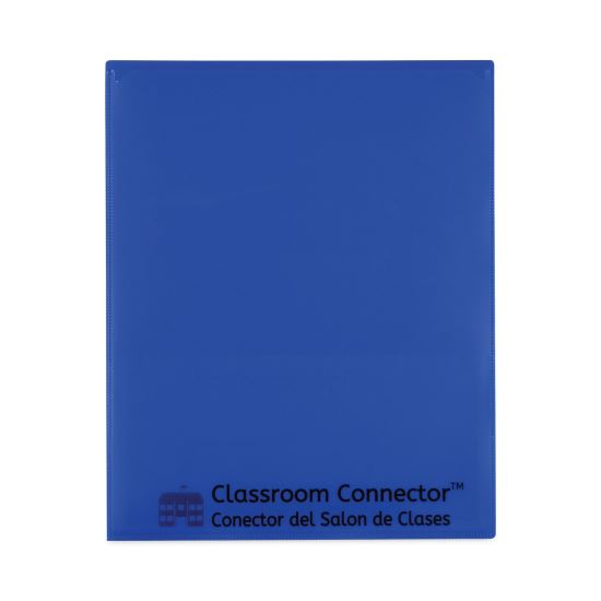Classroom Connector Folders, 11 x 8.5, Blue, 25/Box1