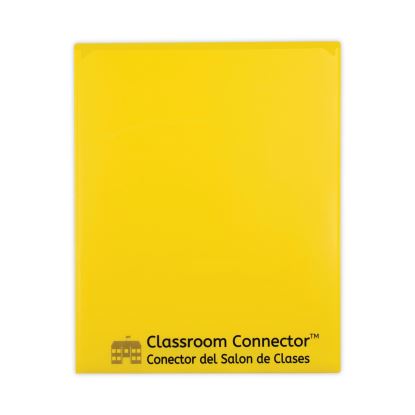 Classroom Connector Folders, 11 x 8.5, Yellow, 25/Box1