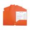 Two-Pocket Heavyweight Poly Portfolio Folder, 3-Hole Punch, 11 x 8.5, Orange, 25/Box1