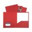 Two-Pocket Heavyweight Poly Portfolio Folder, 11 x 8.5, Red, 25/Box1