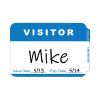 Self-Adhesive Name Badges, Hello My Name Is, Blue, 3.5 x 2.25, 100/BX1