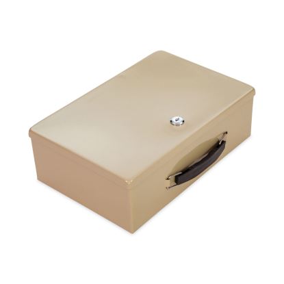 Heavy Duty Fire Retardant Box, 1 Compartment, 12.75 x 8.25 x 4, Sand1