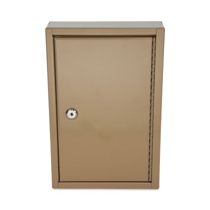 Key Lockable Key Cabinet, 30-Key, Metal, Sand, 8 x 2.63 x 12.131