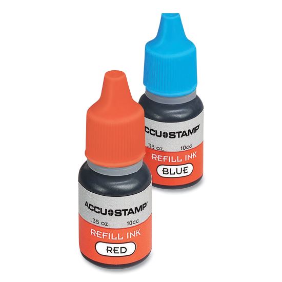 ACCU-STAMP Refill Ink, 0.35 oz, Blue/Red1