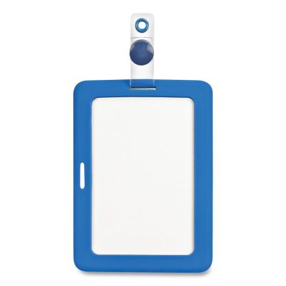 MyID Badge Holder, Vertical/Horizontal, 3 5/8 x 2 1/4, Blue, 1/ea1