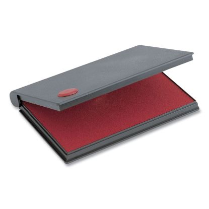 2000 PLUS One-Color Felt Stamp Pad, #2, 6.25" x 3.5", Red1