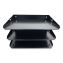 Steel Horizontal File Organizer, 3 Sections, Letter Size Files, 12 x 8.75 x 6, Black1