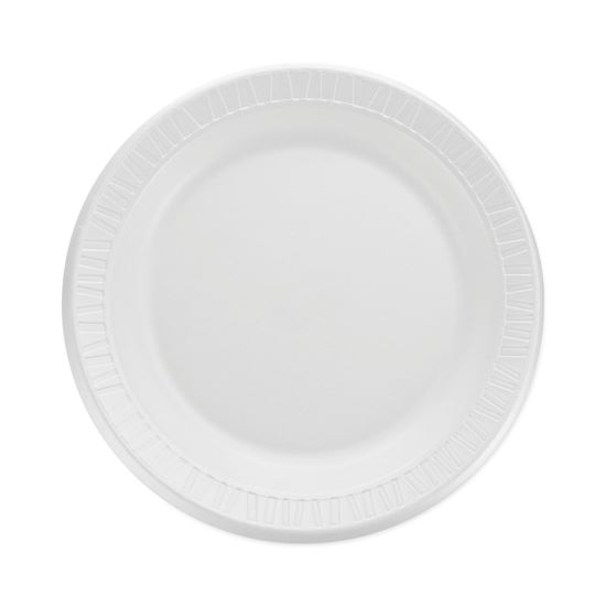 Quiet Classic Laminated Foam Dinnerware, Plate, 9", White, 125/Pack, 4 Packs/Carton1