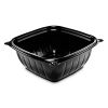 PresentaBowls Pro Black Square Bowls, 12 oz, 5 x 5 x 2, Black,  63/Bag, 8 Bags/Carton1