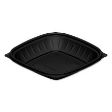 PresentaBowls Pro Black Square Bowls, 24 oz, 8.5 x 8.5 x 1.8, 63/Bag, 4 Bags/Carton1
