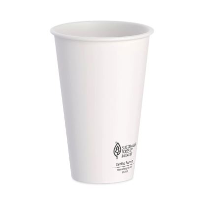 Thermoguard Insulated Paper Hot Cups, 16 oz, White Sustainable Forest Print, 30/Pack1