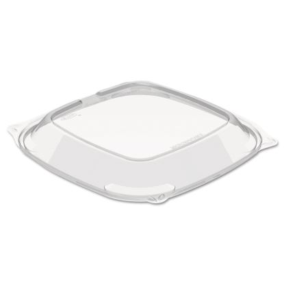 PresentaBowls Pro Clear Square Bowl Lids, Large Vented Square, 8.5 x 8.5 x 1, Clear, 63/Bag, 4 Bags/Carton1