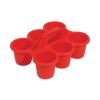 Little Artist Antimicrobial Six-Cup Caddy, Red1