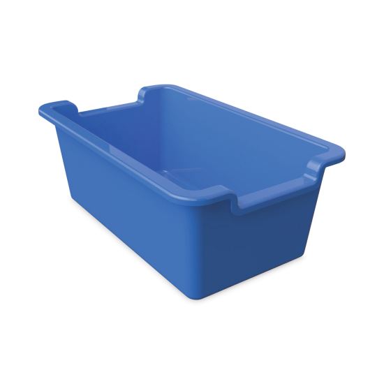 Antimicrobial Rectangle Storage Bin, Blue1