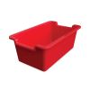 Antimicrobial Rectangle Storage Bin, Red2