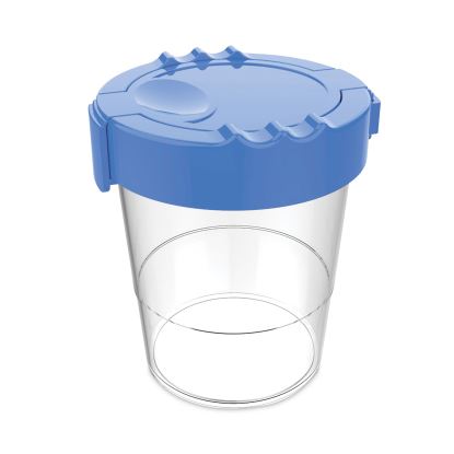 Antimicrobial No Spill Paint Cup, 3.46 w x 3.93 h, Blue1