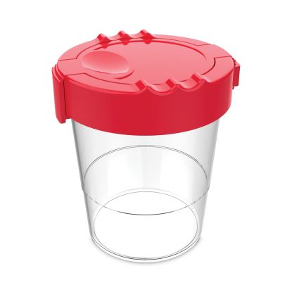 Antimicrobial No Spill Paint Cup, 3.46 w x 3.93 h, Red1