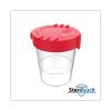 Antimicrobial No Spill Paint Cup, 3.46 w x 3.93 h, Red2