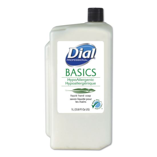 Basics Liquid Hand Soap Refill for 1 L Liquid Dispenser, Fresh Floral, 1 L, 8/Carton1