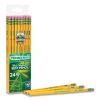 Pencils, HB (#2), Black Lead, Yellow Barrel, 24/Pack2