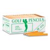 Golf Wooden Pencils, 0.7 mm, HB (#2), Black Lead, Yellow Barrel, 144/Box1