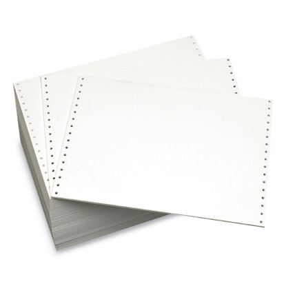 Continuous Feed Computer Paper, 1-Part, 18 lb Bond Weight, 8.5 x 12, White, 4,000/Carton1