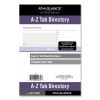 Telephone/Address 1/12-Cut A-Z Tab Refill for Planners/Organizers, 8.5 x 5.5, White Sheets, Undated2