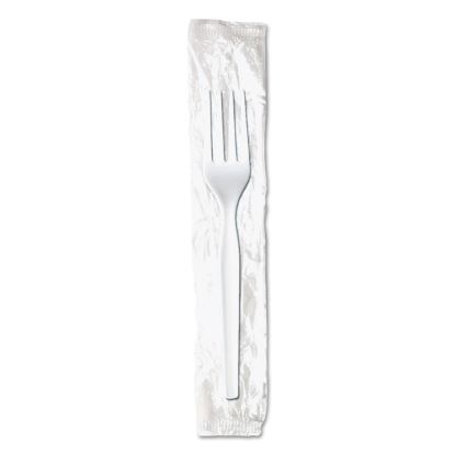 Mediumweight Polypropylene Cutlery, Forks, White, 1,000/Carton1