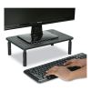 Adjustable Rectangular Monitor Stand, 14" x 9" x 3.25" to 5.25", Black, Supports 44 lbs2