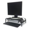 Raise Metal Mesh Monitor Stand with Drawer, 20" x 11.5" x 5.6", Black, Supports 25 lbs2