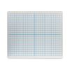 Graphing Two-Sided Dry Erase Board, 12 x 9, XY Axis Front, White Back, 12/Pack1