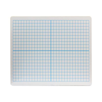 Graphing Two-Sided Dry Erase Board, 12 x 9, XY Axis Front, White Back, 12/Pack1