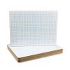 Graphing Two-Sided Dry Erase Board, 12 x 9, XY Axis Front, White Back, 12/Pack2