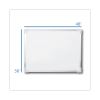 Framed Dry Erase Board, 48 x 36, White, Silver Aluminum Frame2