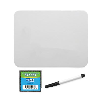 Magnetic Dry Erase Board Set, 12 x 9, White, Black Markers, 12/Pack1