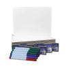 Dry Erase Board Set, 12 x 9, White, Assorted Color Markers, 12/Pack2