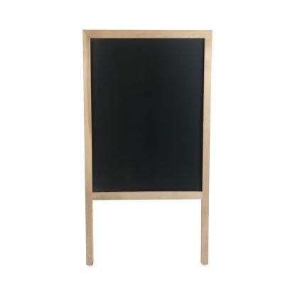 Black Chalkboard Marquee Board. 24 x 42, Natural Wood Frame1