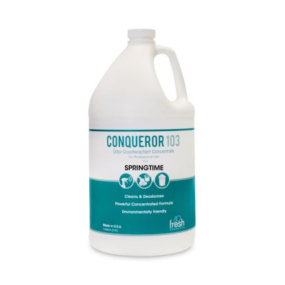 Conqueror 103 Odor Counteractant Concentrate, Springtime, 1 gal Bottle, 4/Carton1