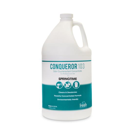 Conqueror 103 Odor Counteractant Concentrate, Springtime, 1 gal Bottle, 4/Carton1