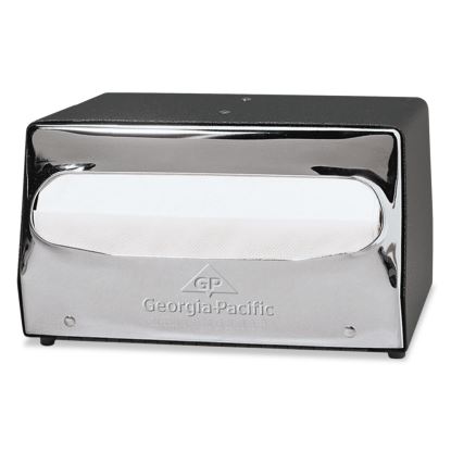 MorNap Tabletop Napkin Dispenser, 7.9 x 11.5 x 4.9, Black/Chrome1