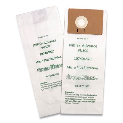 Replacement Vacuum Bags, Fits Advance VU500, 10/Pack1