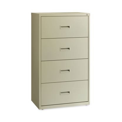 Lateral File Cabinet, 4 Letter/Legal/A4-Size File Drawers, Putty, 30 x 18.62 x 52.51