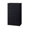 Lateral File Cabinet, 4 Letter/Legal/A4-Size File Drawers, Black, 30 x 18.62 x 52.52