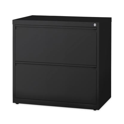 Lateral File Cabinet, 2 Letter/Legal/A4-Size File Drawers, Black, 30 x 18.62 x 281