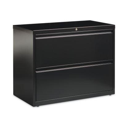 Lateral File Cabinet, 2 Letter/Legal/A4-Size File Drawers, Black, 36 x 18.62 x 281