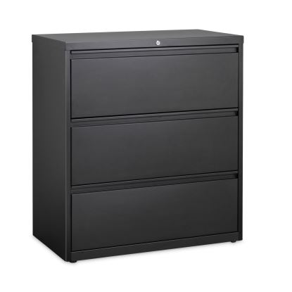 Lateral File Cabinet, 3 Letter/Legal/A4-Size File Drawers, Black, 36 x 18.62 x 40.251